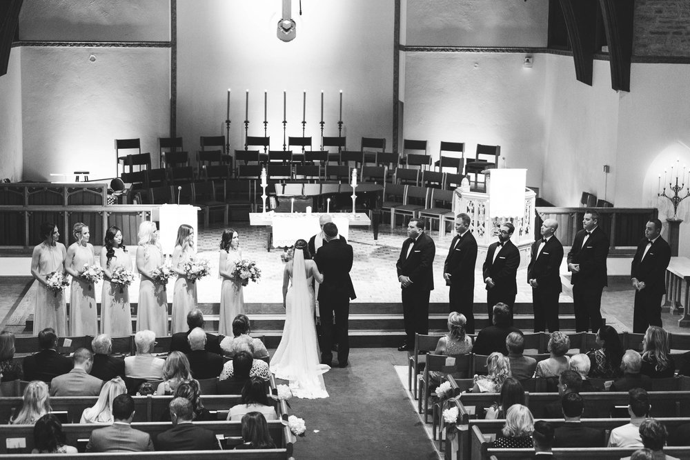 bridal party wedding ceremony columbus ohio
