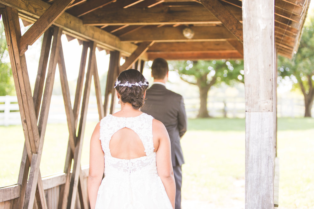 first look wedding day