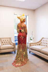 nigerian bride on wedding day in columbus ohio