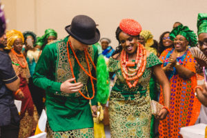 nigerian bride and groom dance on wedding day in columbus ohio