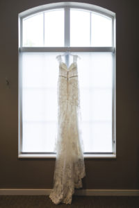 new albany wedding dress hanging