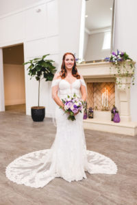 indoor bridal portraits at new albany ohio wedding
