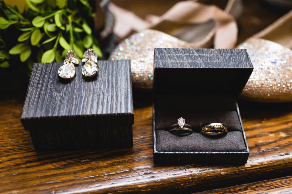 Columbus Ohio Wedding photography of rings and jewelry
