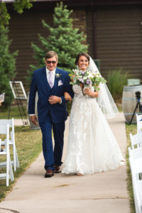 sam and grace photography winery wedding bride and father