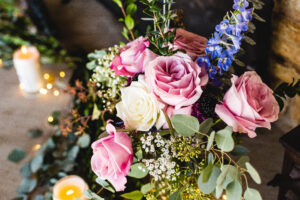 sunny flowers on a wedding day